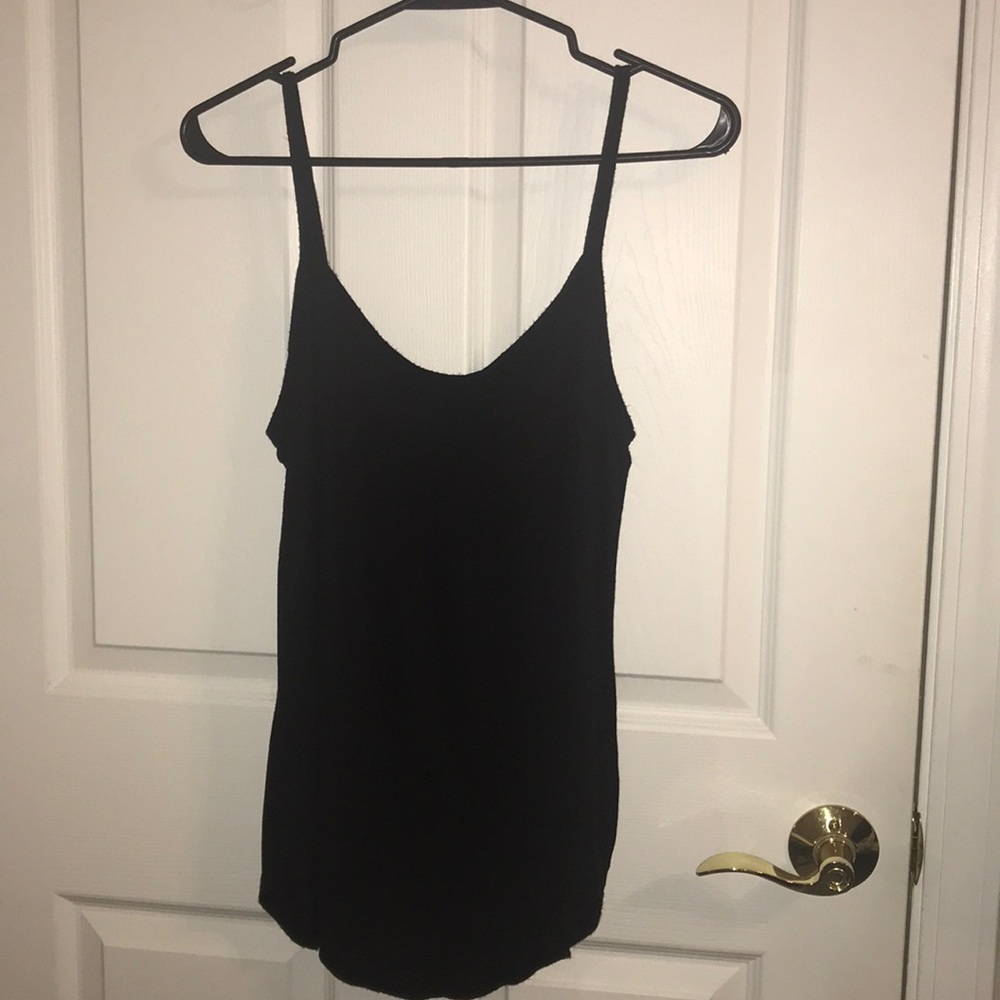 Black tank top